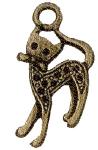 Breloque de fermoir, Chat (bronze)